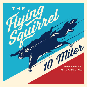 Flying squirrel ten miler graphic