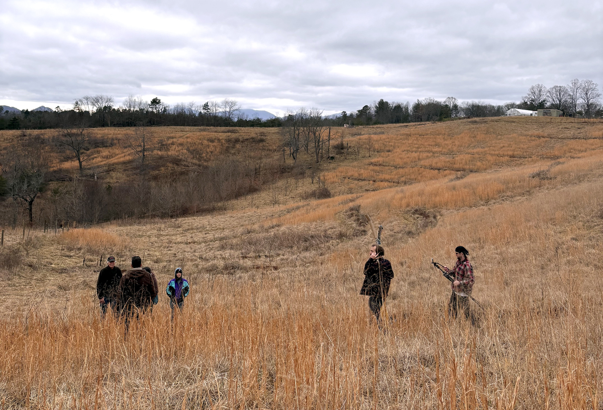 Silvopasture workshop group in field
